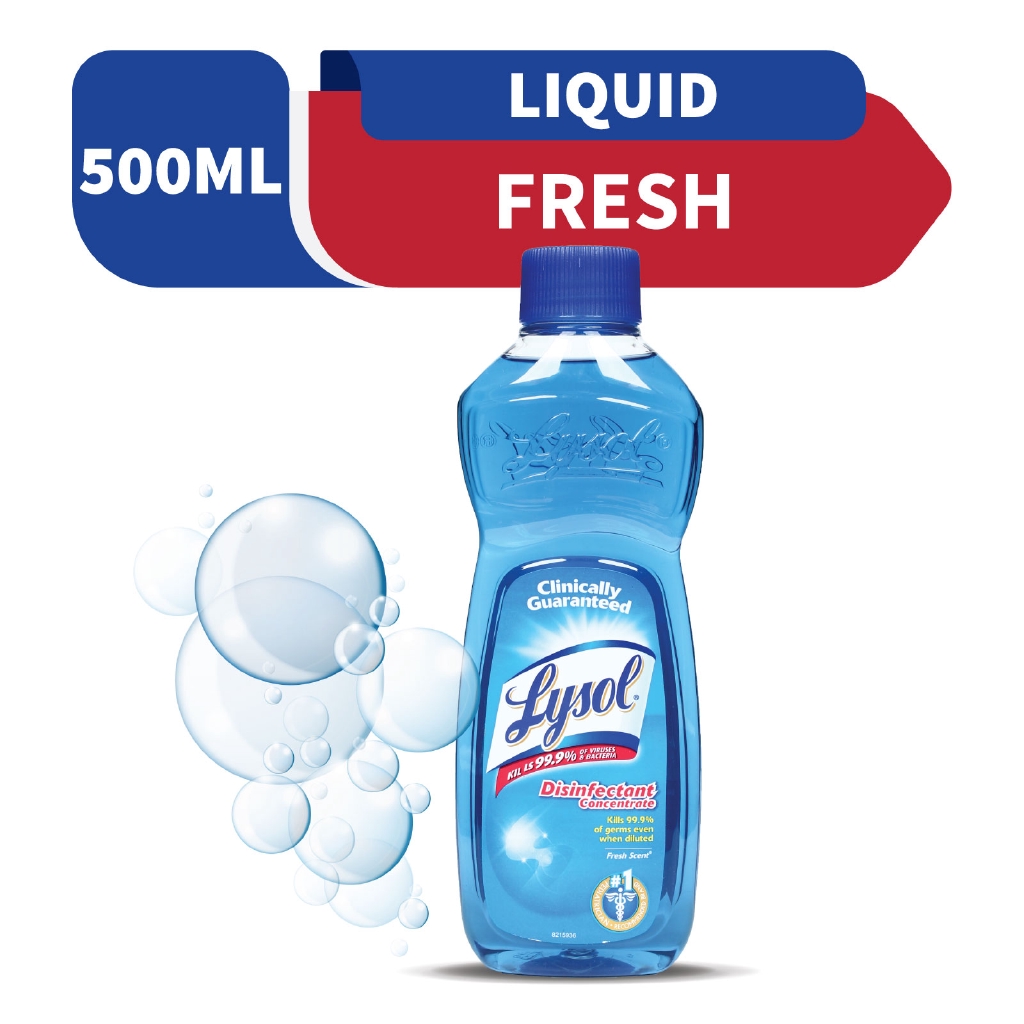 Lysol Disinfectant Concentrate With Fresh Scent 500ml Shopee