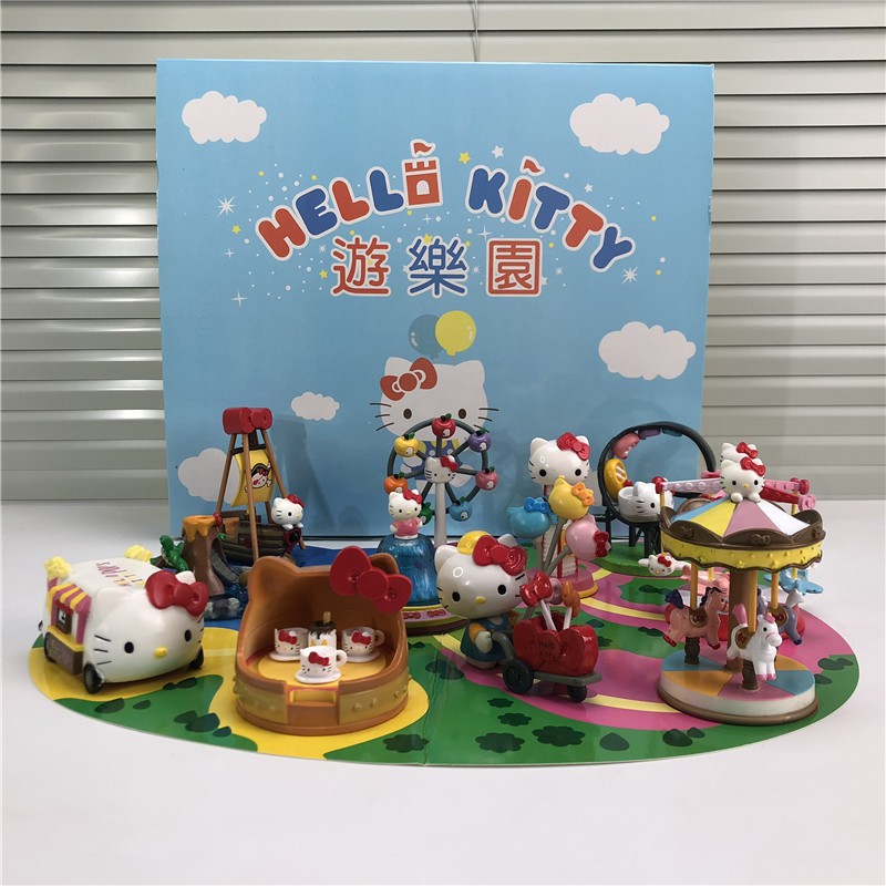  Hello  Kitty  Amusement Park Scene Set Children Doll 