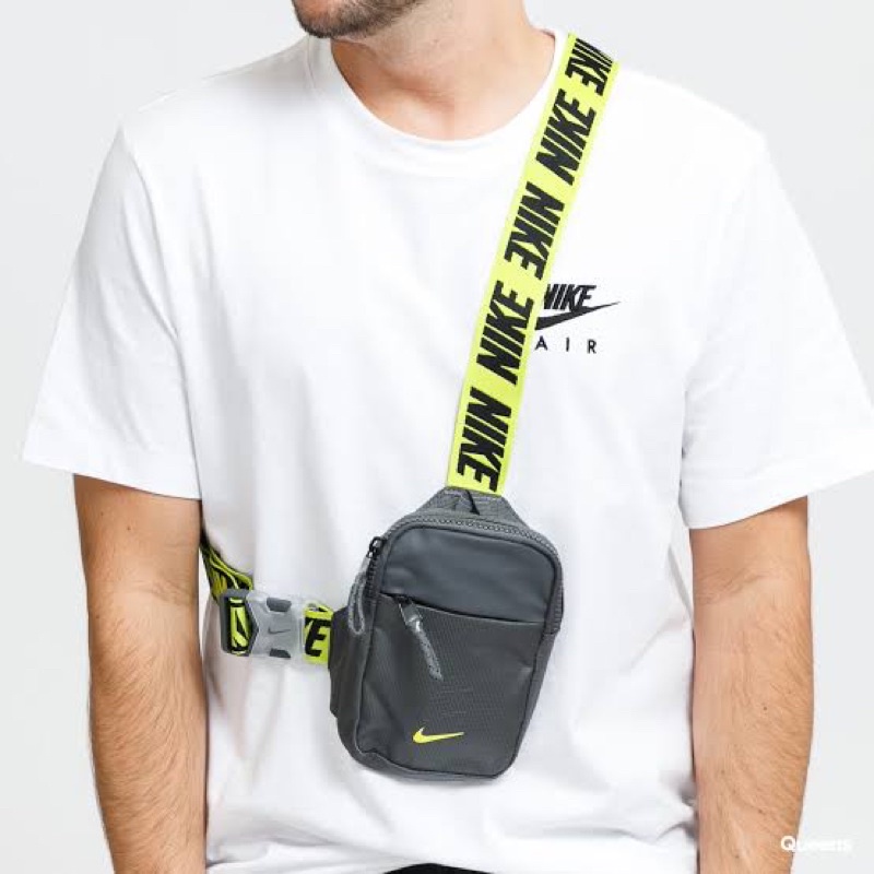 Original Nike Advance Hip Bag- Gray/Cyber Green | Shopee Philippines