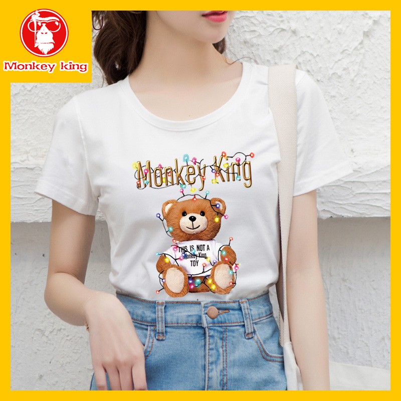 MONKEY KING ACM289 Tshirt for Womens Tees Tops Printed Graphic Women t