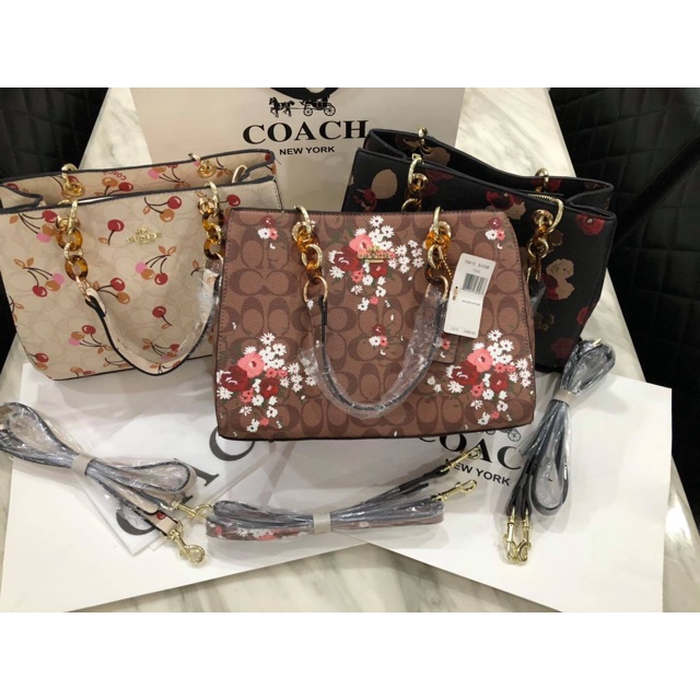 coach floral sling bag