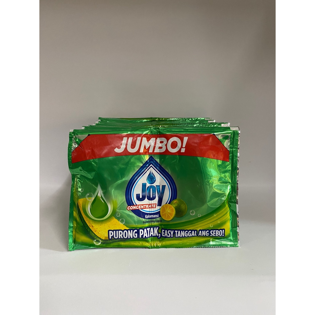 Joy Dishwashing Liquid Calamansi Green Jumbo Sachet 10pcs Shopee Philippines