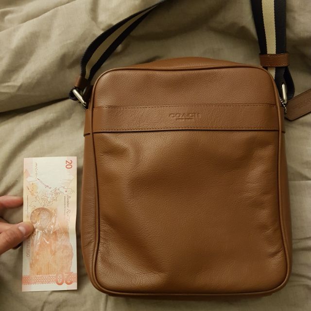 coach flight bag smith leather