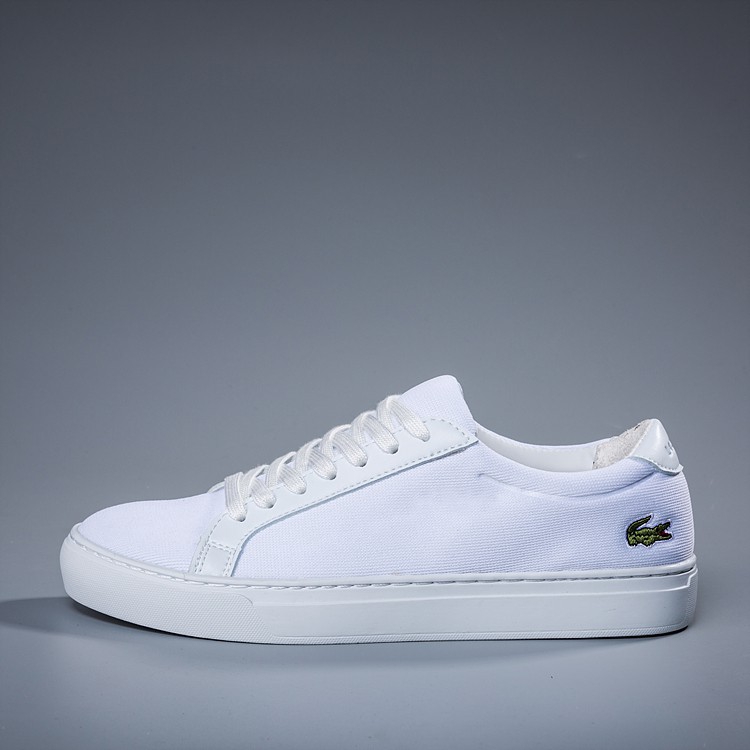 lacoste white canvas