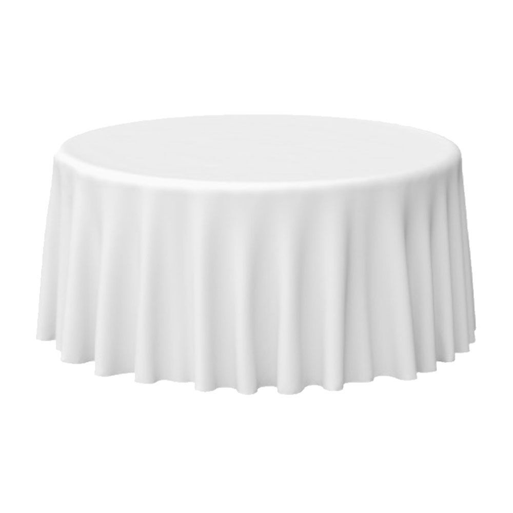 White Satin Tablecloth 145 335cm Round, White Round Tablecloth Wedding Table
