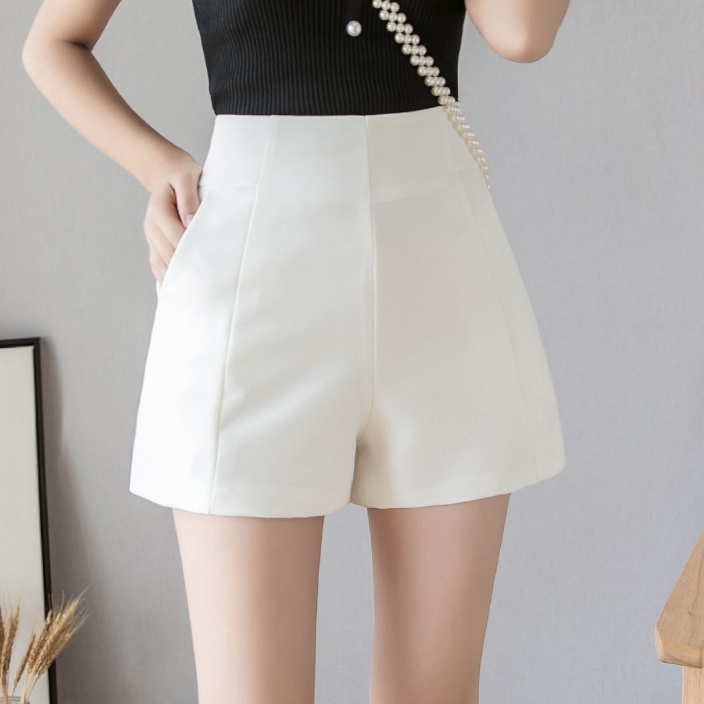 Women Korean Version High Waist Loose Casual Wide-leg A-line Shorts ...