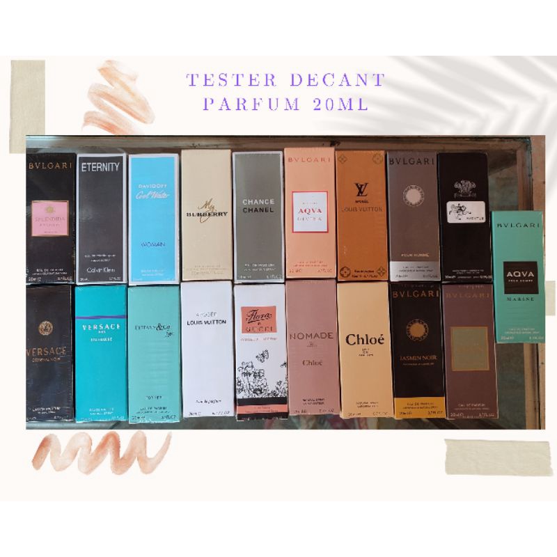 Tester decant perfume 20ml Shopee Philippines