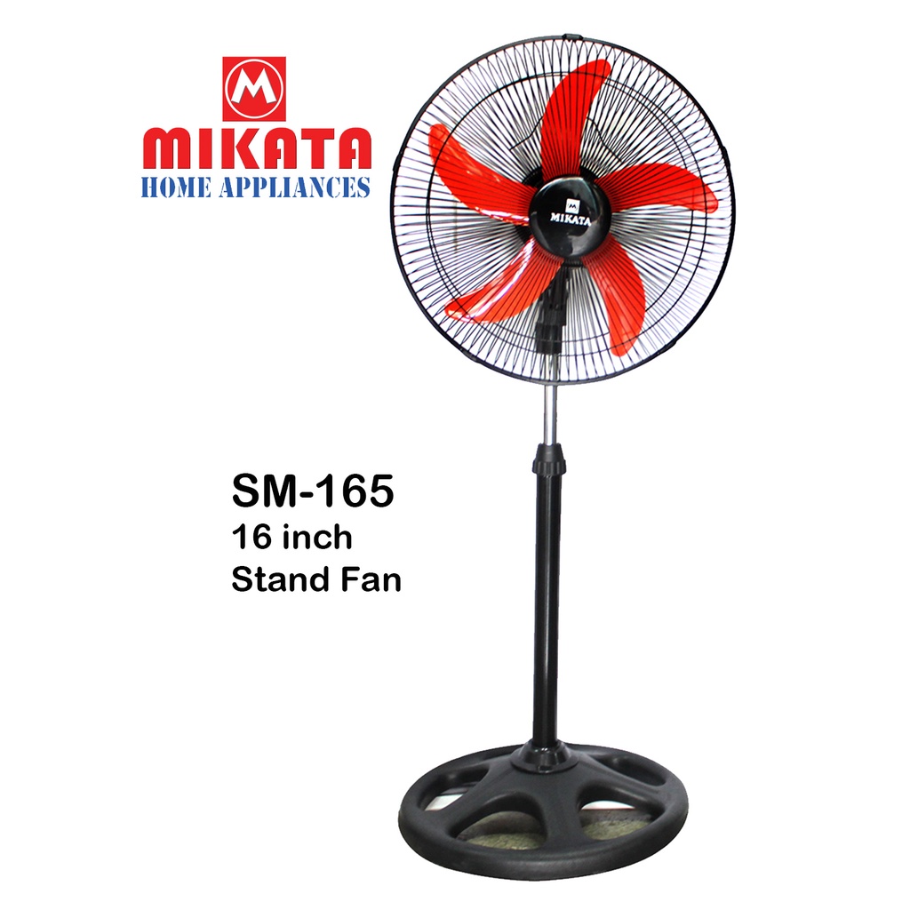 Mikata Economy Stand Fan 16 inches 5 Banana Blade SM165 Energy Saving