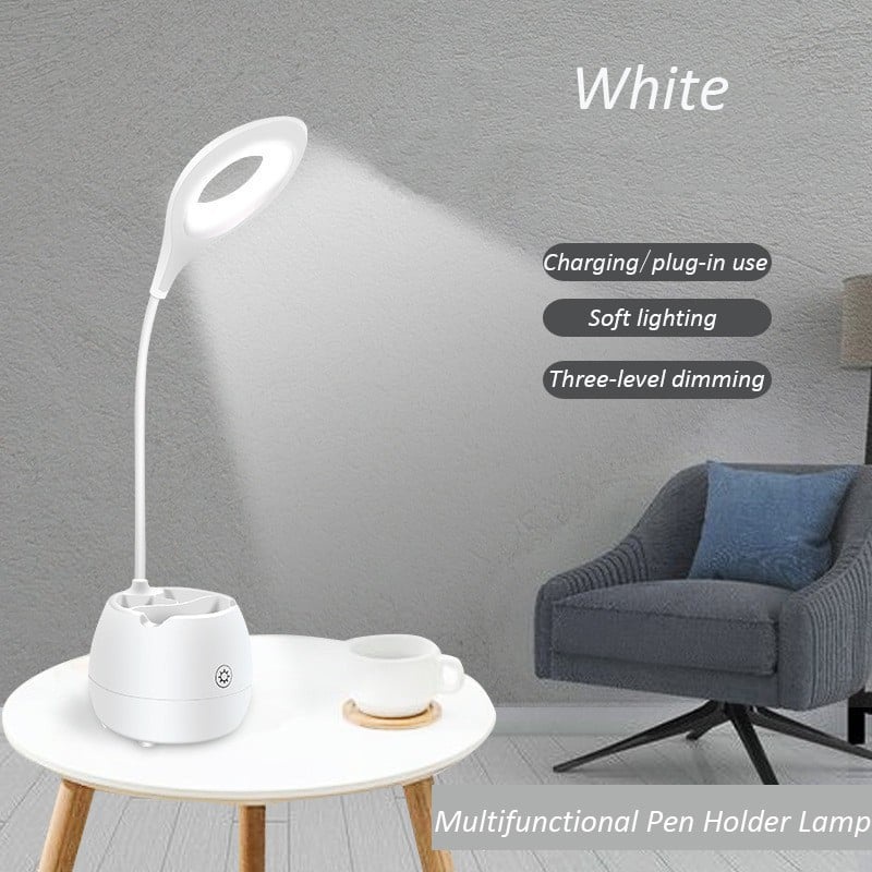 Flexible Table Desk Touch Sensor Lamp Shade 3Level Dimming LED Night ...