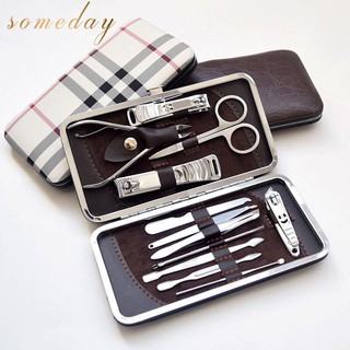 12 in 1 manicure set Nail clipper set stainless gift set company giveaway Ideas random design