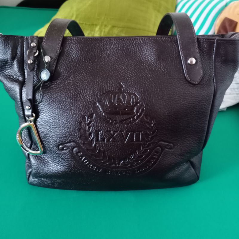 Ralph Lauren Vintage Leather Bag (Used) | Shopee Philippines