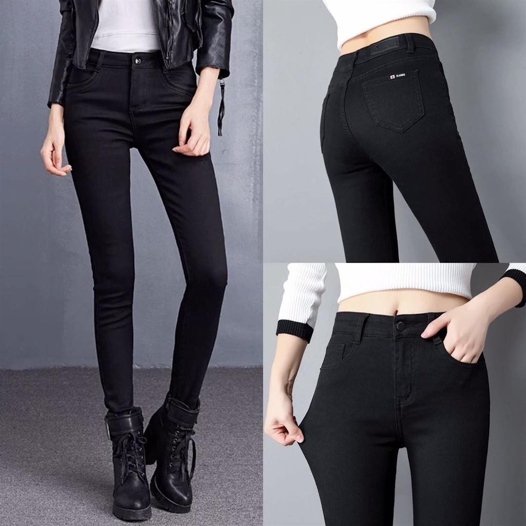 black jeans stretchable