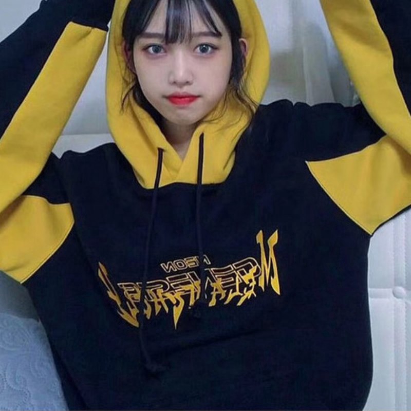 yellow sweater hoodie