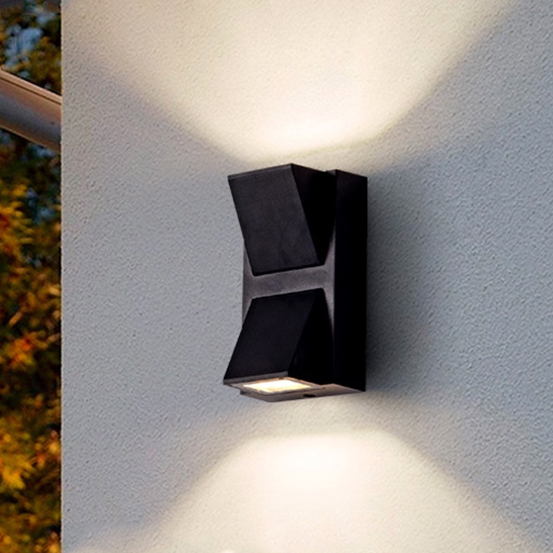 Modern Wall Lamp Waterproof Indoor Outdoor Wall Light Single and Double