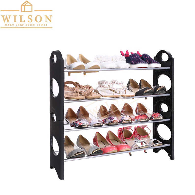 Wilson Zh210 4 Layer Stackable Shoe Rack Holds 12 Pairs Shoes Shopee Philippines