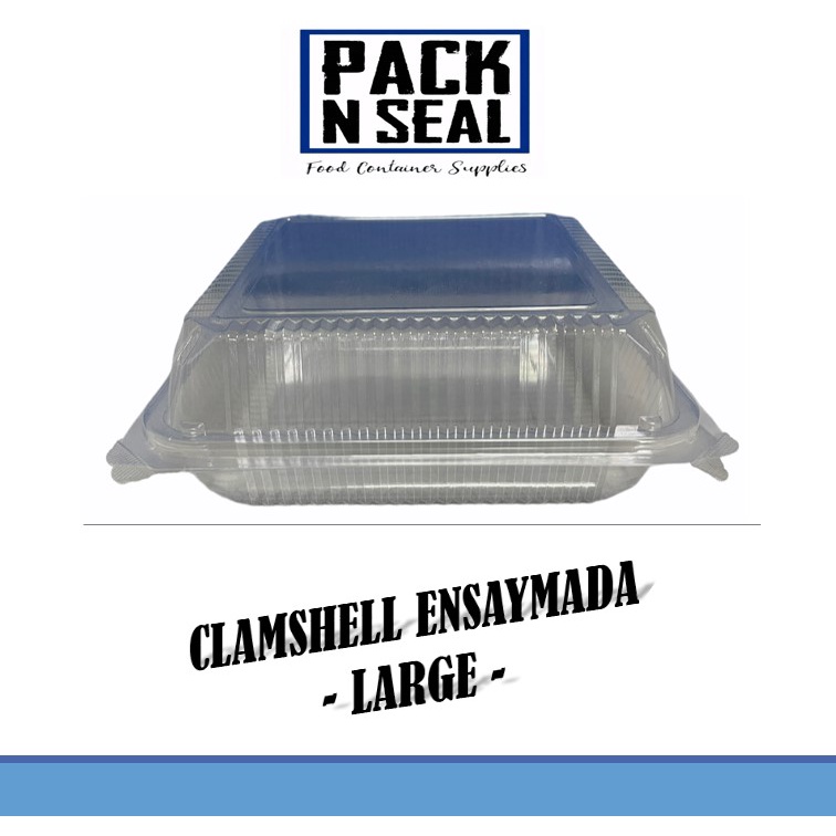 CLAMSHELL PLASTIC CONTAINER ENSAYMADA (LARGE) Shopee Philippines