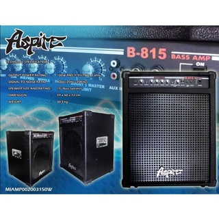 Spot goods! !Aspire Amplifier B-815 150W Peak (100RMS) Bass Guitar SN0V #3