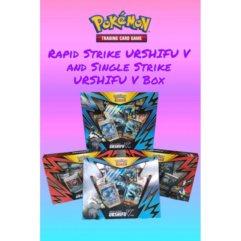 Pokemon Tcg Battle Styles Single Strike Urshifu V And Rapid Strike Urshifu V Box Booster Packs Shopee Philippines