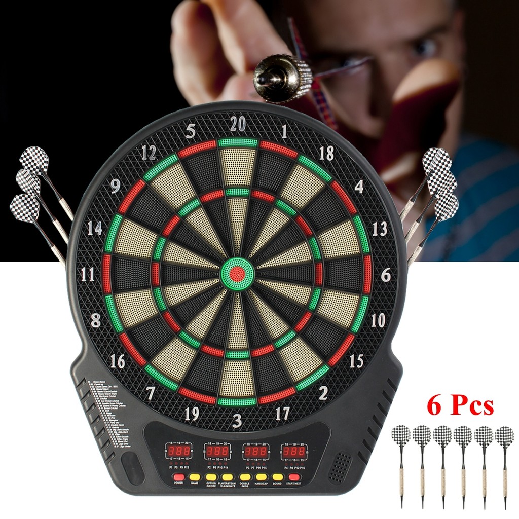 Professional Electronic Dartboard Cabinet 18inch Darts Game