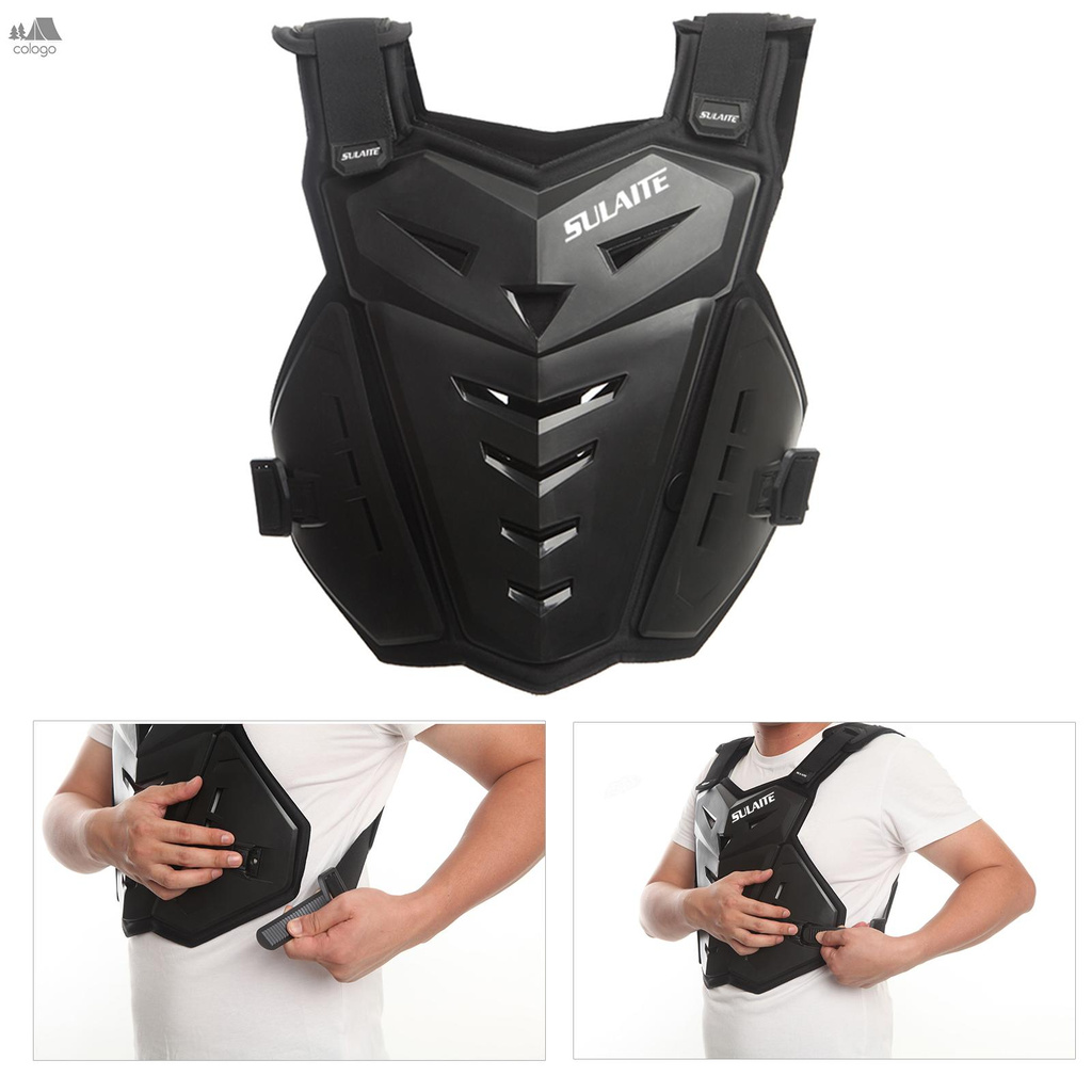 L CHCYCLE Motorcycle Vest Armor Riding Chest Armor Back Protector 
