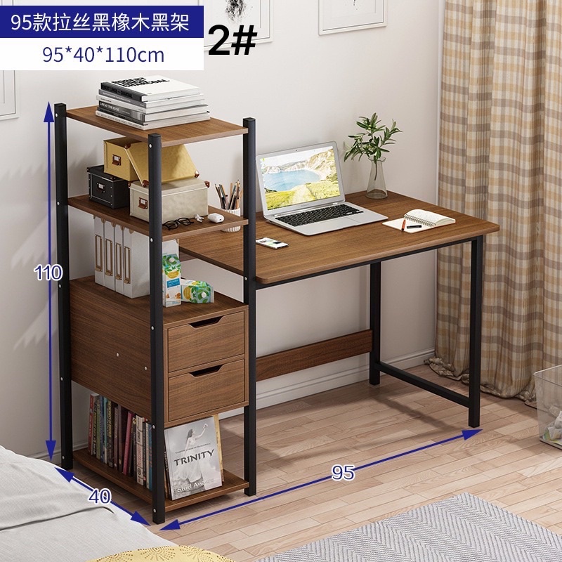 Computer Table With Drawers and Shelves Study Table With Shelves COD