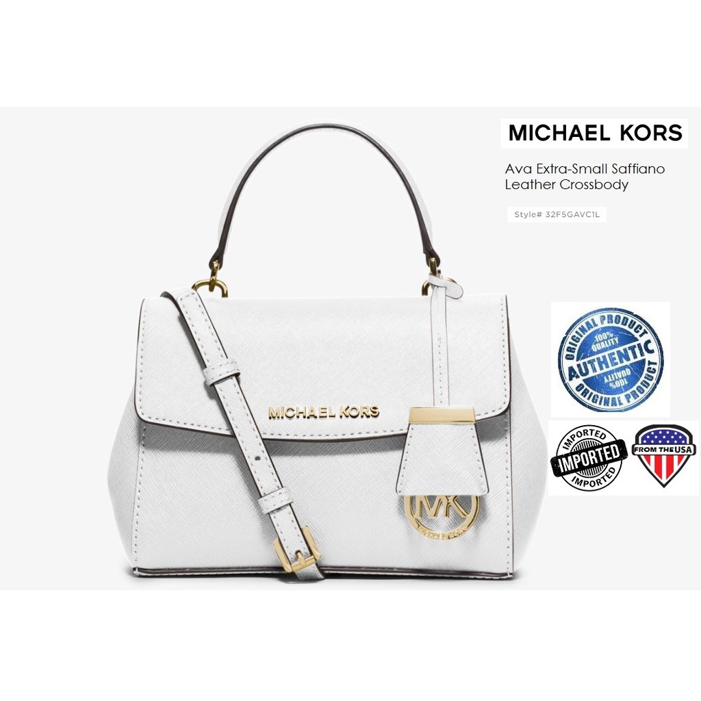 white mk crossbody bag