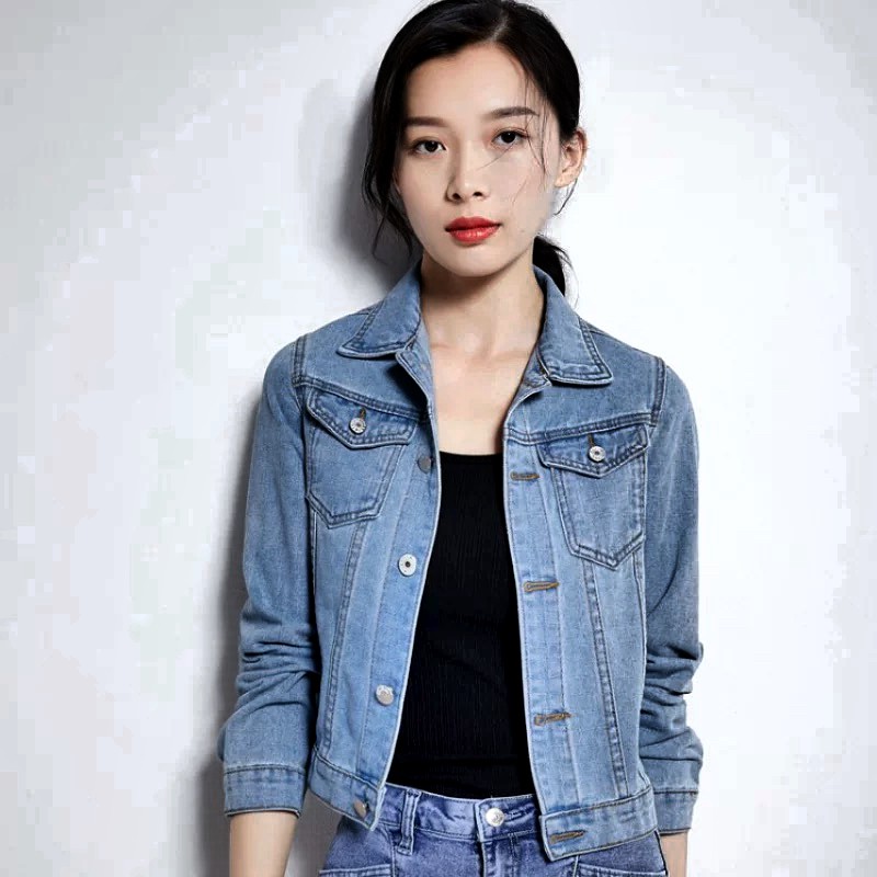 stretchable denim jacket