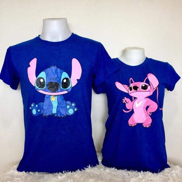 stitch couple t shirt