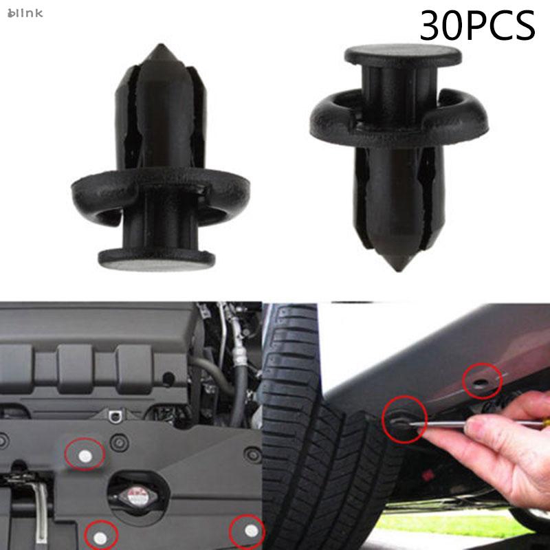 30x Fastener Push Fender Retainer Bumper Clip Kits For Honda Accord