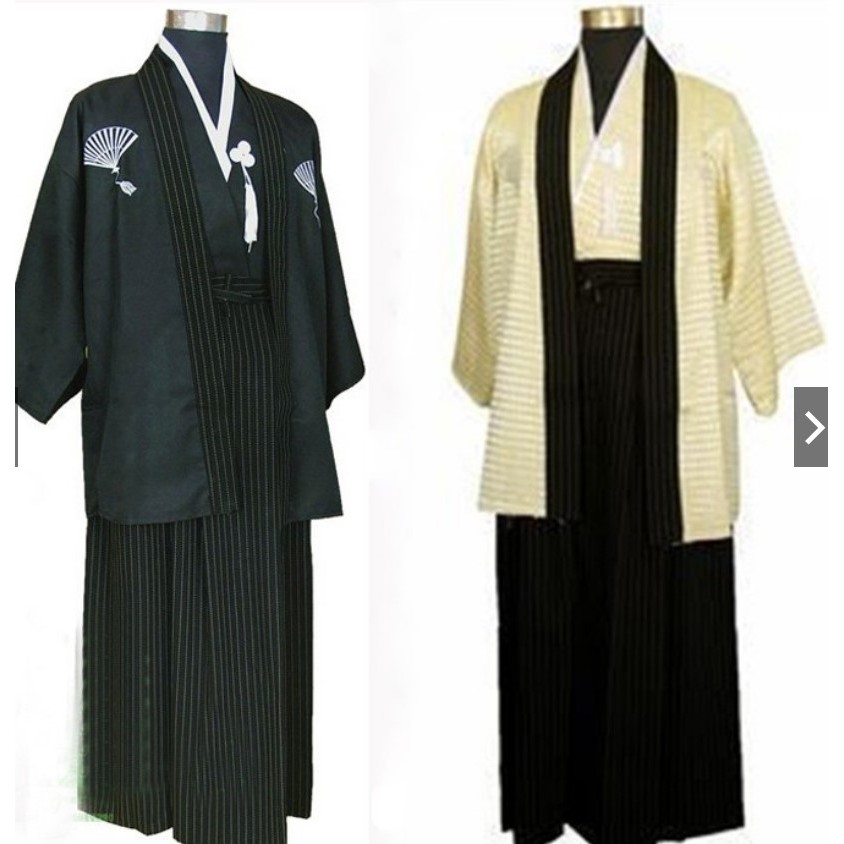 Men S Yukata Japanese Haori Kimono Robe Cosplay Costume Shopee Philippines