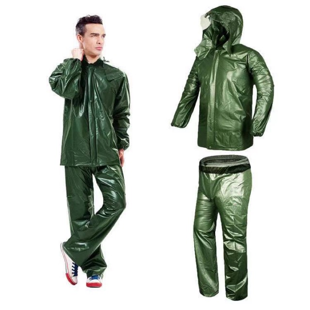 Waterproof Raincoat Rainsuit Rain Pants For Motorcycle Makapal Rainwear ...