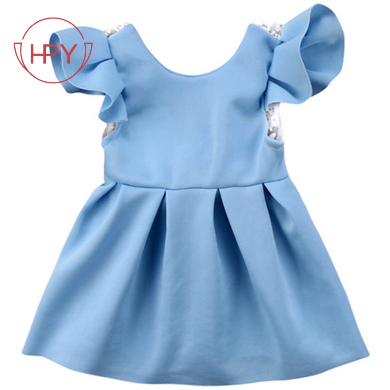 baby blue princess prom dress