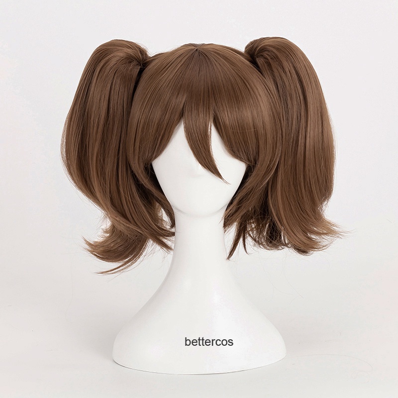 Misscoo The Seven Deadly Sins Diane Cosplay Wigs Brown Double Removable Clip Ponytails Heat Resistant Synthetic Hair Wig #7