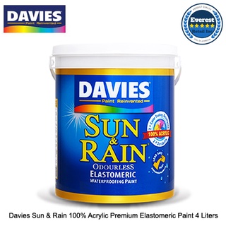 Davies Sun and Rain 100% Acrylic Premium Elastomeric Paint 4 Liters