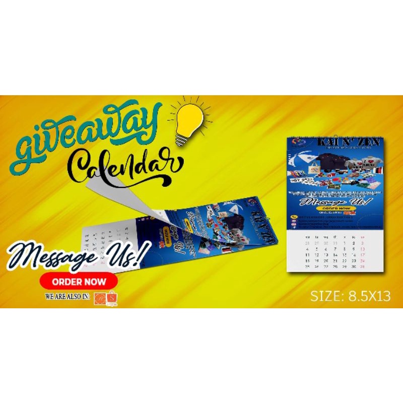 customized 2022 calendar Shopee Philippines