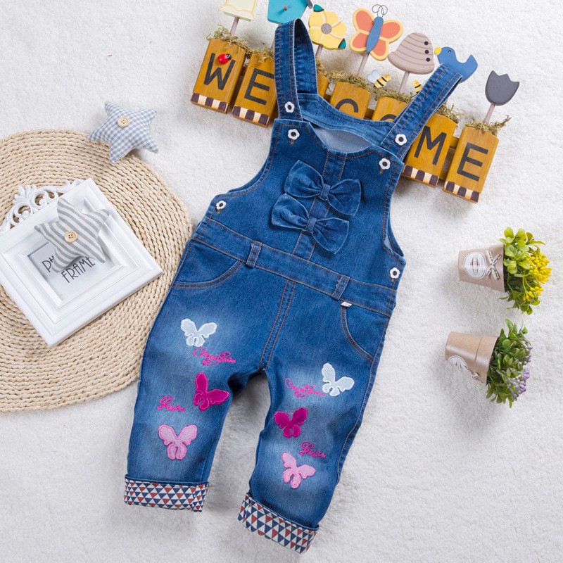 baby girl denim overalls