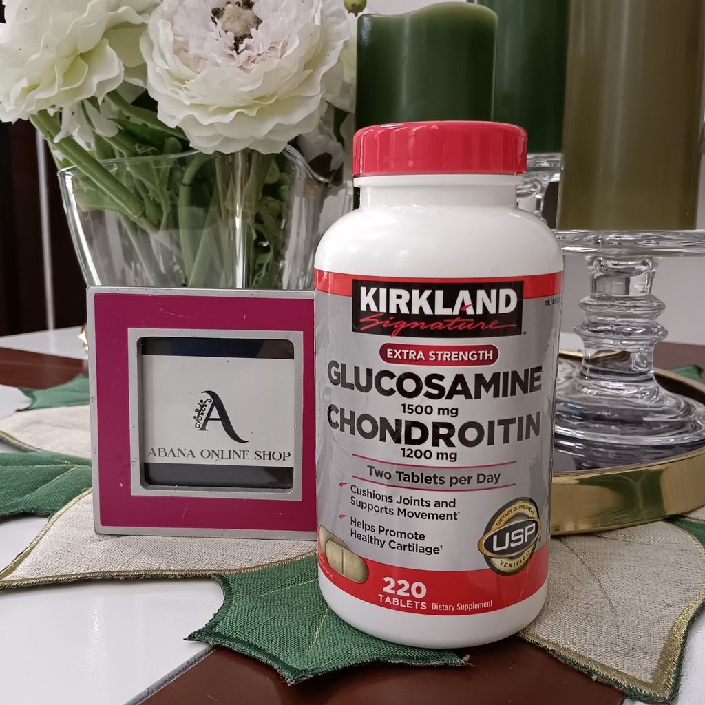 Kirkland Signature Glucosamine & Chondroitin, 220 Tablets Shopee