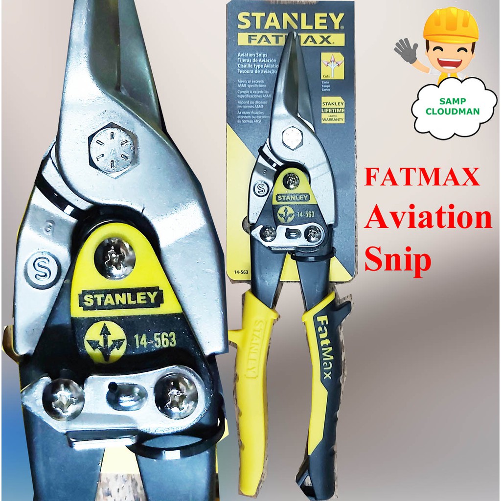 Stanley Aviation Snip (ORIGINAL) Tin Snip Steel Sheet Scissor Metal ...