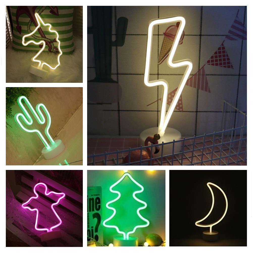 LED Neon Sign Lamp Background Night Light Decor Fairy ...