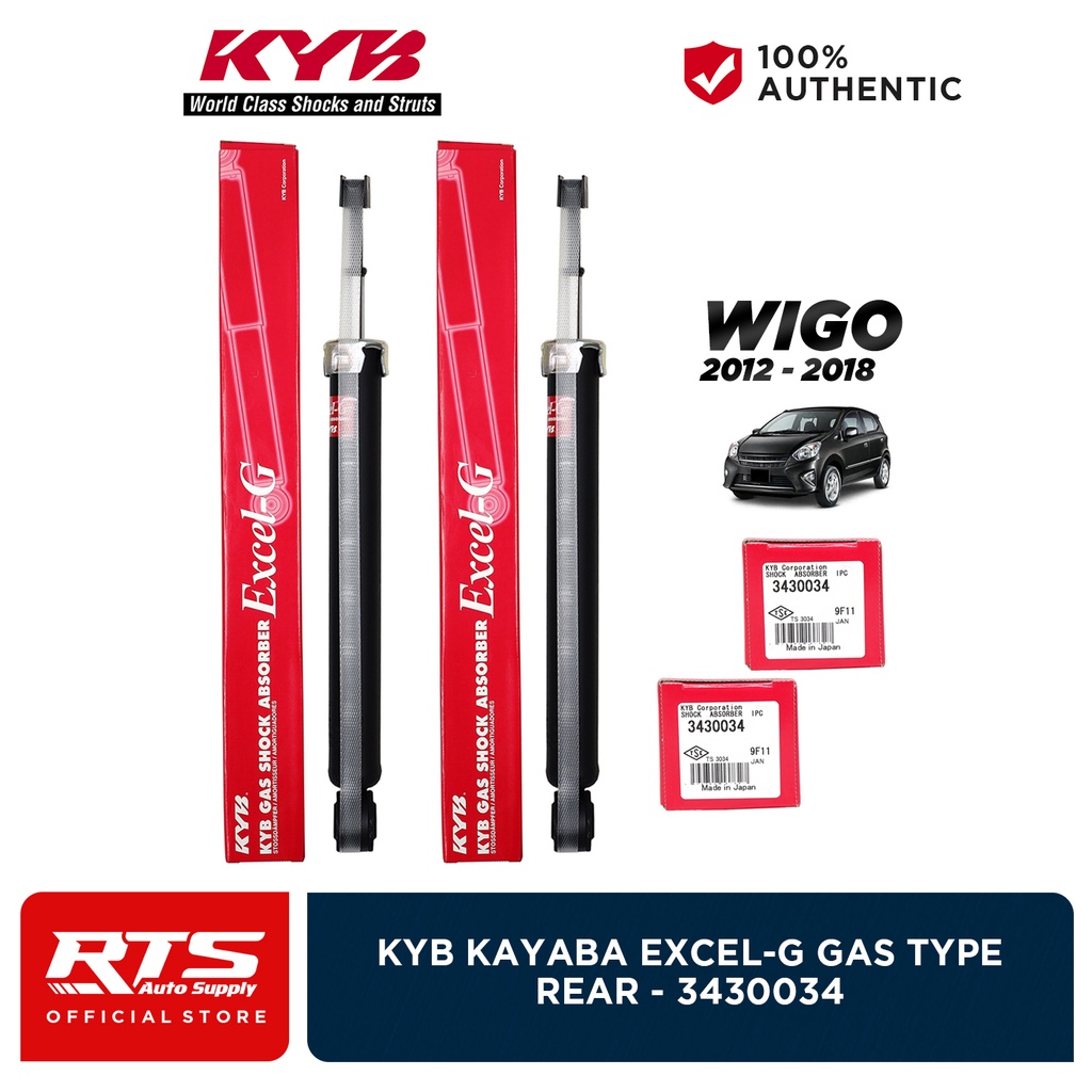 KYB Kayaba Rear Shock Absorber for Toyota Wigo 2012 2021 Gen1 / Gen2
