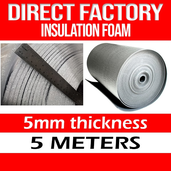 Foam insulation, Roof insulation 5mm (5 meters) Shopee Philippines