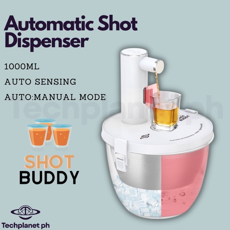 Shot Buddy Automatic Shot Dispenser Auto Refill Auto Sensing Wine