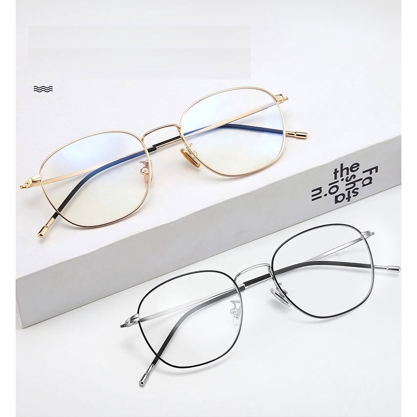 Anti Blue Light Glasses For Women Men Metal Glasses Computer Glasses Phone Glass Reading Glasses Gaming Eyeglasses Anti Radiation Glasses Shopee Philippines