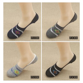6 PAIRS UC UOCCI MEN WOMEN UNISEX INVISIBLE FOOTCOVER FOOTSOCKS WITH GEL INVISIBLE SOCKS T7002