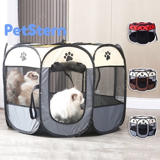 ♚PetStern Foldable Cat Tent Dog Playpen Pet Fence Puppy Exercise Play Kennel Cat Delivery Room Bed
