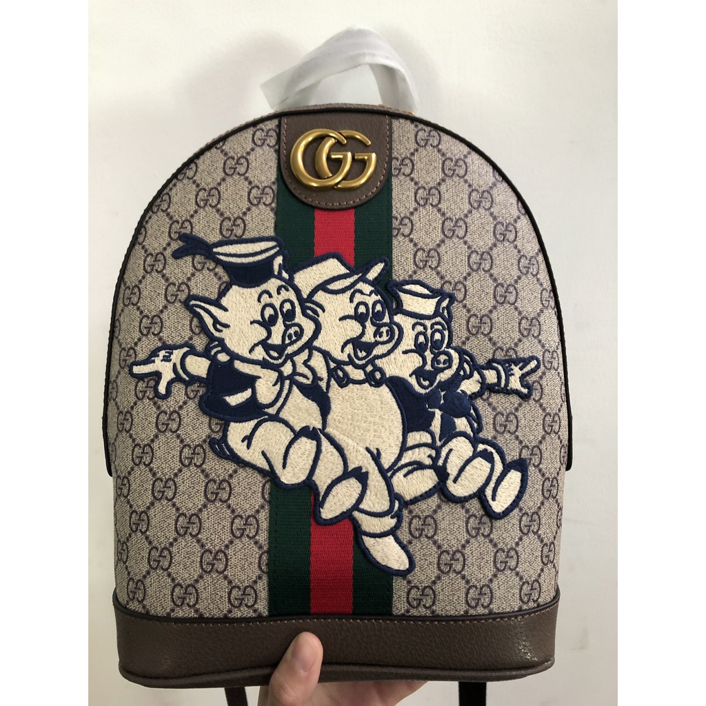 gucci backpack with pigs