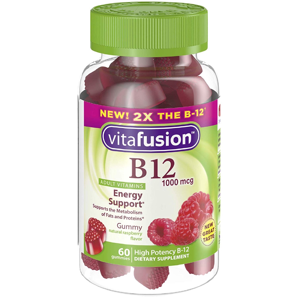 Vitafusion Vitamin B-12 1000 mcg Gummy Vitamins, Natural ...