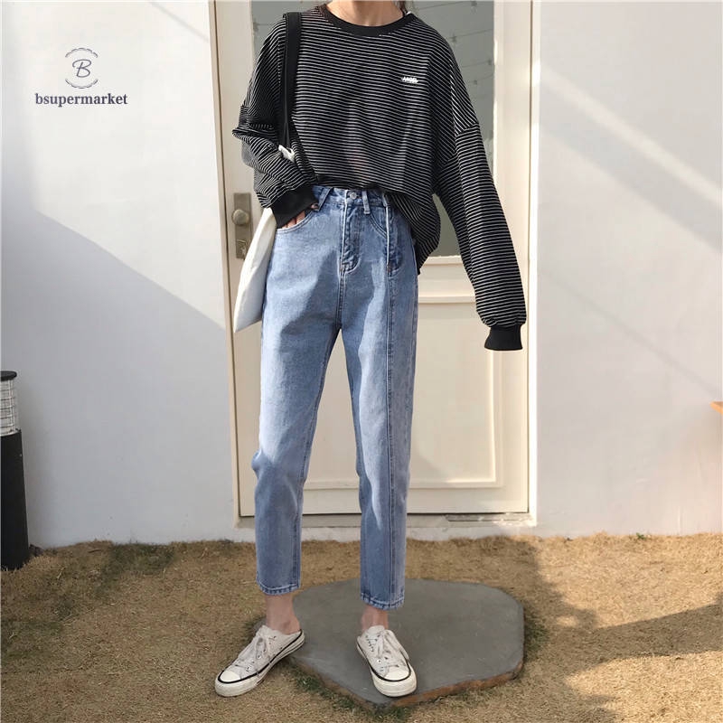 korean denim pants