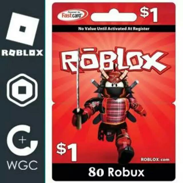 Roblox Gift Cards 80 Robux Shopee Philippines - roblox redeem cards robux