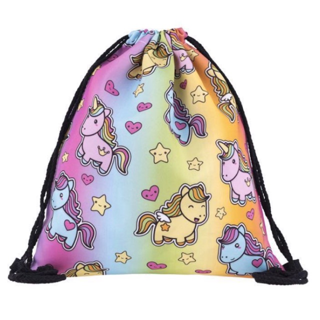 unicorn string bag